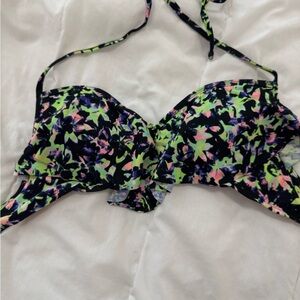Xhilaration Multicolor Floral Bikini Top